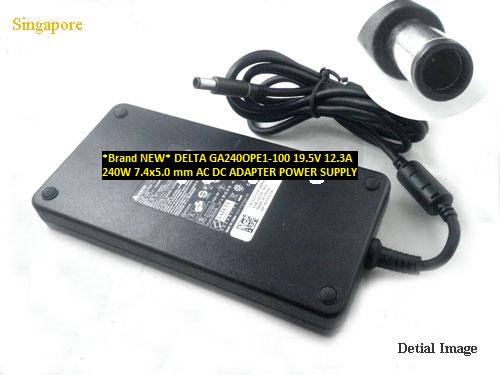 *Brand NEW* 7.4x5.0 mm DELTA 240W 19.5V 12.3A GA240OPE1-100 AC DC ADAPTER POWER SUPPLY
